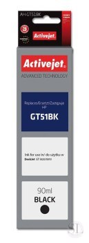 Tusz Activejet AH-GT51BK (zamiennik HP GT51BK M0H57AE; Supreme; 90 ml; czarny) Activejet