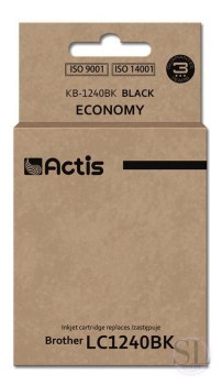 Tusz ACTIS KB-1240Bk (zamiennik Brother LC1240BK/LC1220BK; Standard; 19 ml; czarny) ACTIS