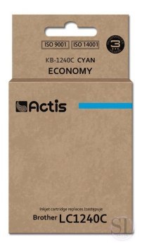 Tusz ACTIS KB-1240C (zamiennik Brother LC1240C/LC1220C; Standard; 19 ml; niebieski) ACTIS