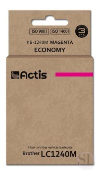 Tusz ACTIS KB-1240M (zamiennik Brother LC1240M/LC1220M; Standard; 19 ml; czerwony) ACTIS