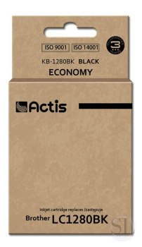 Tusz ACTIS KB-1280Bk (zamiennik Brother LC1280BK; Standard; 60 ml; czarny) ACTIS