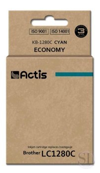 Tusz ACTIS KB-1280C (zamiennik Brother LC1280C; Standard; 19 ml; niebieski) ACTIS