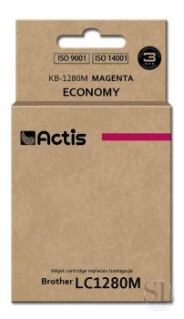Tusz ACTIS KB-1280M (zamiennik Brother LC1280M; Standard; 19 ml; czerwony) ACTIS
