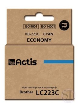 Tusz ACTIS KB-223C (zamiennik Brother LC223C; Standard; 10 ml; niebieski) ACTIS